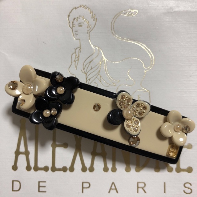 Alexandre de Paris - アレクサンドルドゥパリ お花バレッタ 6㎝の通販 by kirakira's shop｜アレクサンド