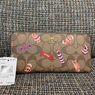 COACH - 本体のみ 3289 コーチ 長財布 キャンディ柄 あめちゃん レア ...