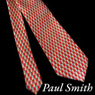 ポールスミス(Paul Smith)のPaul Smith　ネクタイ　赤　シルク100%(ネクタイ)