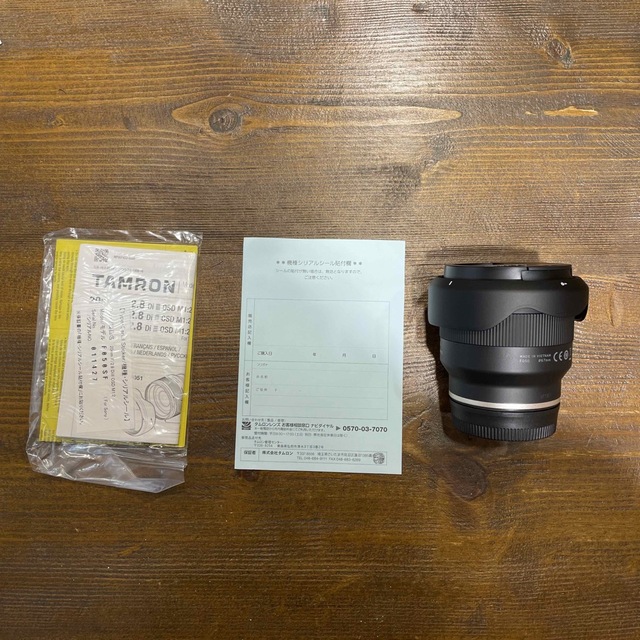 TAMRON 交換レンズ 20F2.8 DI III OSD M1:2(F050202001代表カラー