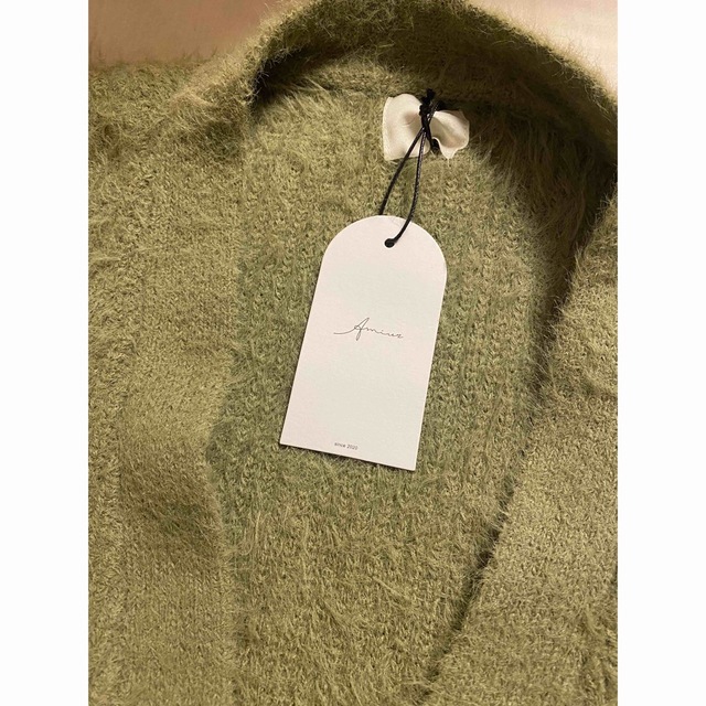 Amiur shaggy over size cardigan シャギーカーデン レディースのトップス(カーディガン)の商品写真