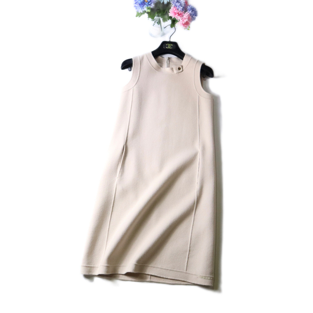 MaxMara クチートアマーノ アンゴラ 38 プレート付き ワンピース