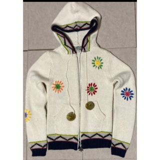 ビラボン(billabong)のBILLABONG パーカー　ニット　花柄　ジップ(ニット/セーター)