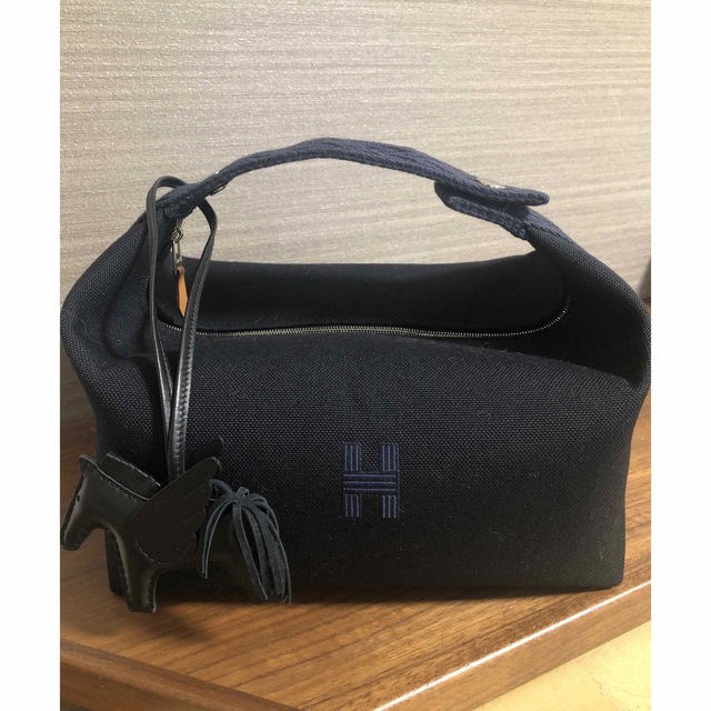 非常に高い品質 Hermes - ポーチ　新品未使用 GM HERMESブリッドアブラックnoir ハンドバッグ