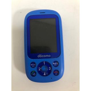 エヌティティドコモ(NTTdocomo)のドコモキッズ携帯F-03Jブルー(携帯電話本体)