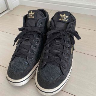 adidasスパンコールスニーカーblack(スニーカー)