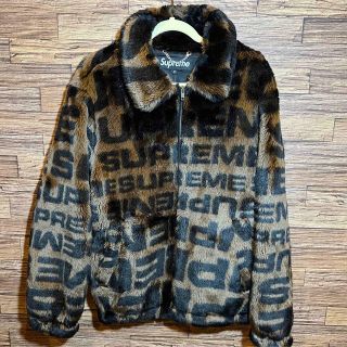 シュプリーム(Supreme)の美品 Supreme  18SS Faux Fur Repeater ボンバー(ブルゾン)