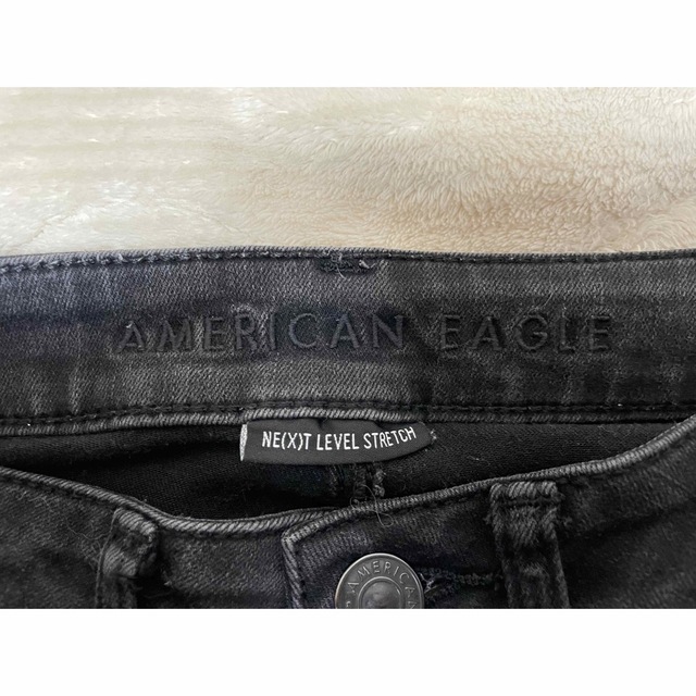 American Eagle(アメリカンイーグル)のAMERICAN EAGLE NE(X)T LEVEL STRETCHブラック レディースのパンツ(デニム/ジーンズ)の商品写真