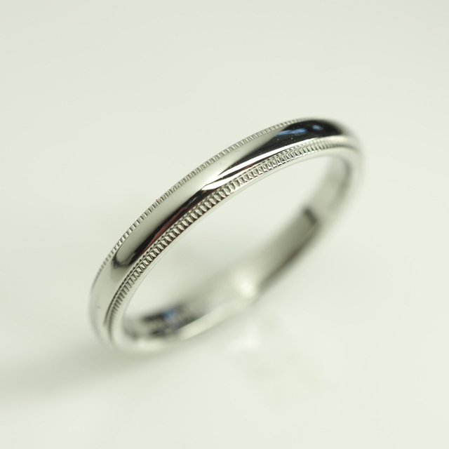 Tiffany & Co. - TIFFANY&Co. ティファニー ミルグレインリング Pt950