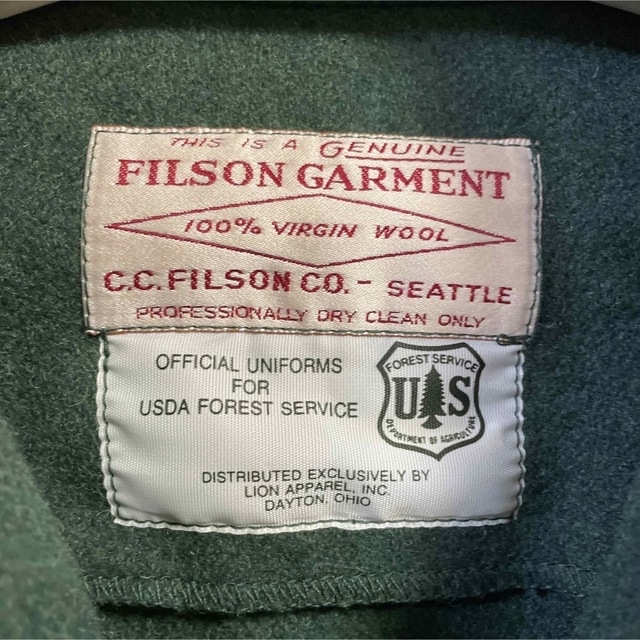 FILSON - FILSON GARMENT US vintage ウールジャケット グリーンの通販