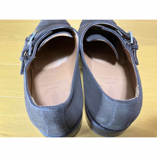 美品 】ヤンコ YANKO スエードWモンクストラップシューズ 8 - ドレス