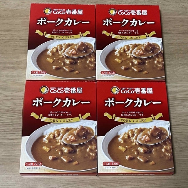 shop｜ラクマ　ココイチ　4個セット　by　レトルトポークカレー　CoCo壱番屋の通販　ラクマ's