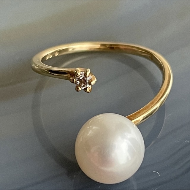 Vintage 18k カフリング　La lune  étoile レディースのアクセサリー(リング(指輪))の商品写真