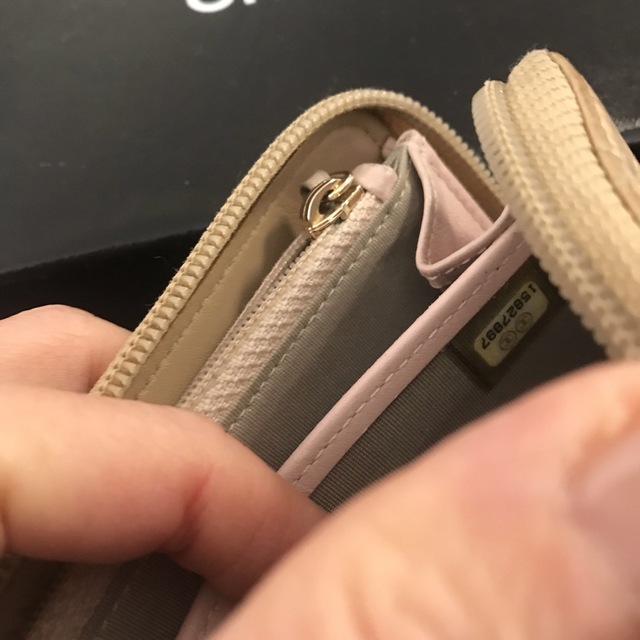 シャネル マットゴールド 長財布
