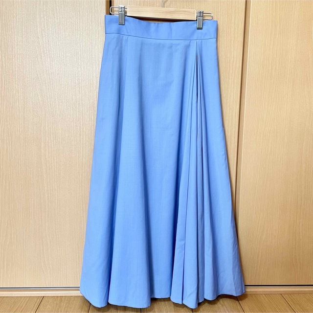 ANAYI(アナイ)のアナイ　ウールフレアスカート　ブルー　36 レディースのスカート(ロングスカート)の商品写真