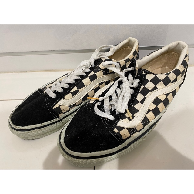 90s USA製 VANS OLD SKOOL 白黒チェッカー US8 新品