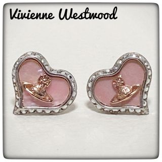 ヴィヴィアンウエストウッド(Vivienne Westwood)の希少✨Vivienne Westwood✨ピアス ペトラハート型ピンクオーブ(ピアス)