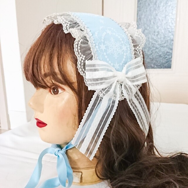 Angelic Pretty(アンジェリックプリティー)のangelic pretty ヘッドドレス サックス アンジェリックプリティ レディースのヘアアクセサリー(その他)の商品写真