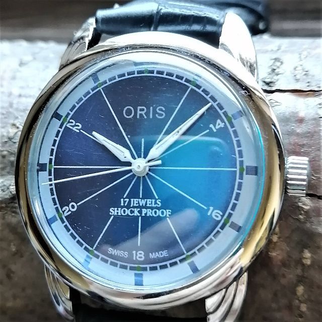 ●美品！●オリス■ORIS 手巻き機械式ヴィンテージメンズ腕時計アンティーク即納