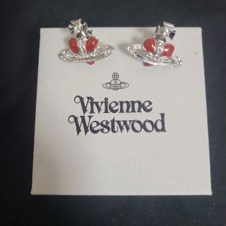 ヴィヴィアンウエストウッド(Vivienne Westwood)のvivienne westwood ディアマンテハート ピアス 赤(ピアス)