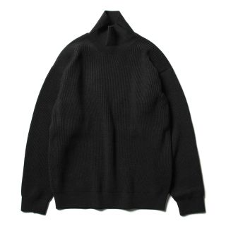 オーラリー(AURALEE)のauralee super fine wool rib knit turtle(ニット/セーター)