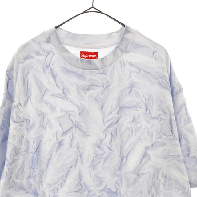 Supreme(シュプリーム)のSUPREME シュプリーム 22AW Creases S/S Top クリースTシャツ クルーネック半袖Tシャツ ホワイト/パープル メンズのトップス(Tシャツ/カットソー(半袖/袖なし))の商品写真