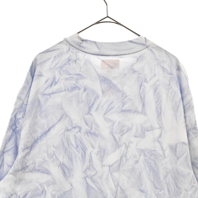 SUPREME シュプリーム 22AW Creases S/S Top クリースTシャツ クルーネック半袖Tシャツ ホワイト/パープル