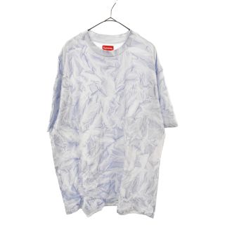 シュプリーム(Supreme)のSUPREME シュプリーム 22AW Creases S/S Top クリースTシャツ クルーネック半袖Tシャツ ホワイト/パープル(Tシャツ/カットソー(半袖/袖なし))