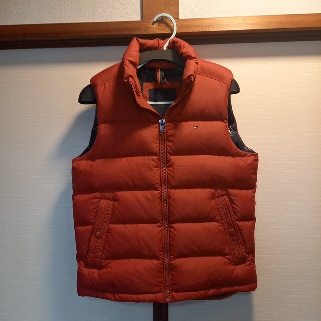 TOMMY HILFIGER - TOMMY HILFIGERボリュームダウンベストレッドL新品未 ...