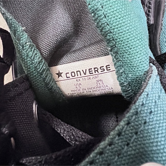 ALL STAR（CONVERSE）(オールスター)のCONVERSE コンバース　オールスター ハイカット　グリーン×ブラック レディースの靴/シューズ(スニーカー)の商品写真