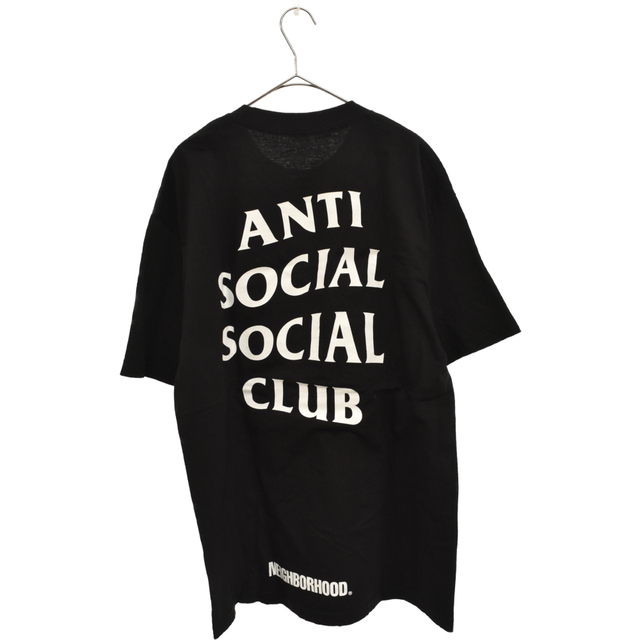 ANTI SOCIAL SOCIAL CLUB(アンチソーシャルソーシャルクラブ)のANTI SOCIAL SOCIAL CLUB アンチソーシャルソーシャルクラブ × NEIGHBORHOOD ネイバーフッド ロゴ プリント 半袖カットソー Tシャツ ブラック メンズのトップス(Tシャツ/カットソー(半袖/袖なし))の商品写真