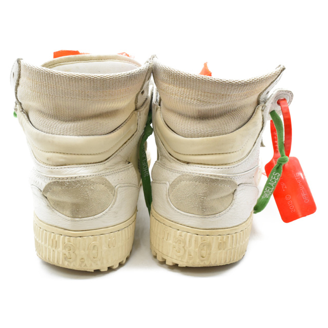 OFF-WHITE オフホワイト OFF COURT 3.0 オフコート レザー ハイカット スニーカー ホワイト OFF-WHITE オフホワイト OFF COURT 3.0 オフコート レザー ハイカット スニーカー ホワイト