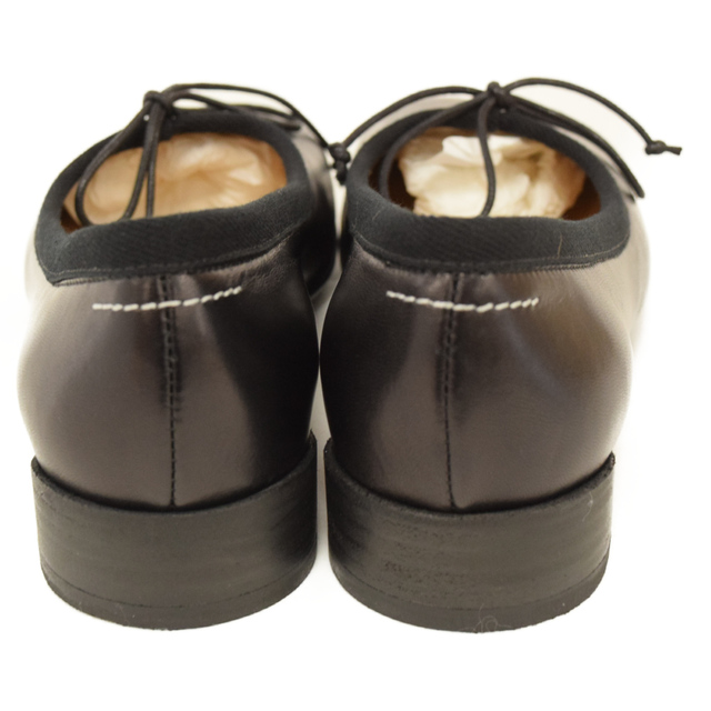 MM6 Maison Margiela エムエムシックスメゾンマルジェラ 22AW BALLET SHOE S59WZ0085 バレーシューズ フラット パンプス ブラック レディース