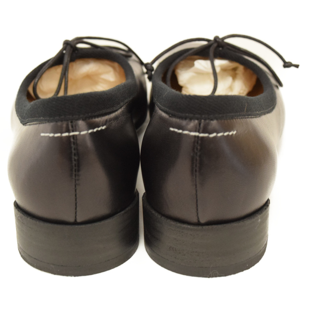 MM6(エムエムシックス)のMM6 Maison Margiela エムエムシックスメゾンマルジェラ 22AW BALLET SHOE S59WZ0085 バレーシューズ フラット パンプス ブラック レディース レディースの靴/シューズ(ローファー/革靴)の商品写真
