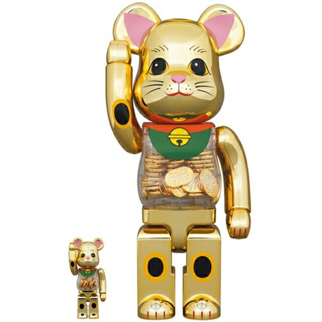 BE@RBRICK 招き猫 小判 100％ & 400％ ベアブリック 1