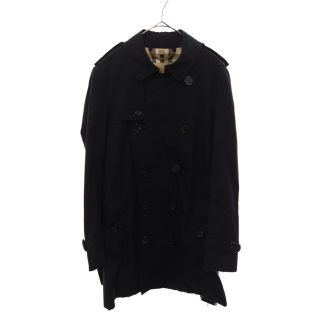 バーバリー(BURBERRY)のBURBERRY バーバリー THE KENSINGTON TRENCH COAT 2850/67Q ザ・ケンジントン ミディアム クラシックコットントレンチコート ロングコート ネイビー レディース(トレンチコート)