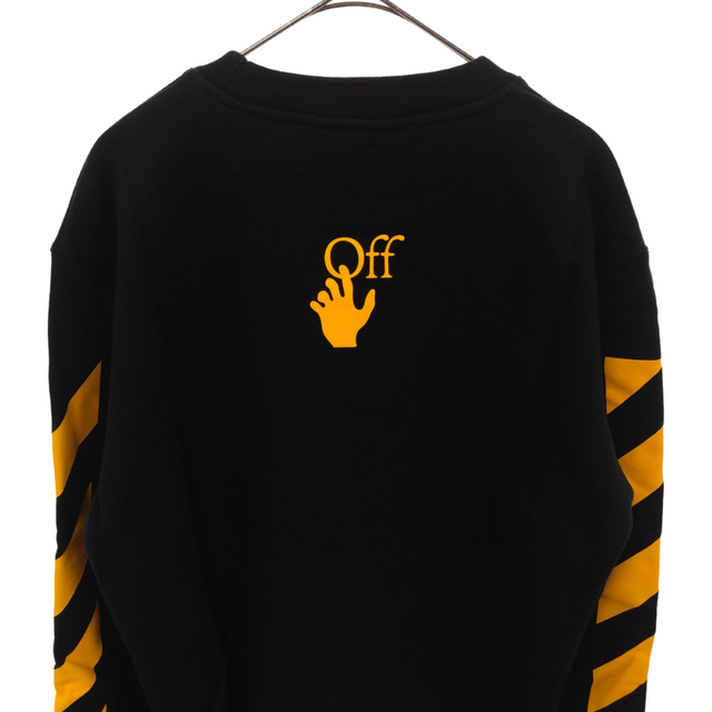 OFF-WHITE オフホワイト 21AW カラバッジョ アローロゴプリントクルーネックスウェットトレーナー ブラック OMBA025F21FLE0091084