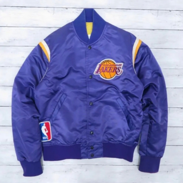 90s 米国製 スターター/starter スタジャン レイカーズ/Lakers