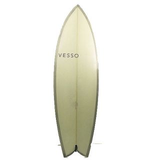 アザー(other)のベッソ VESSO 5’4” ツインフィン サーフボード グレー 同梱不可 (その他)