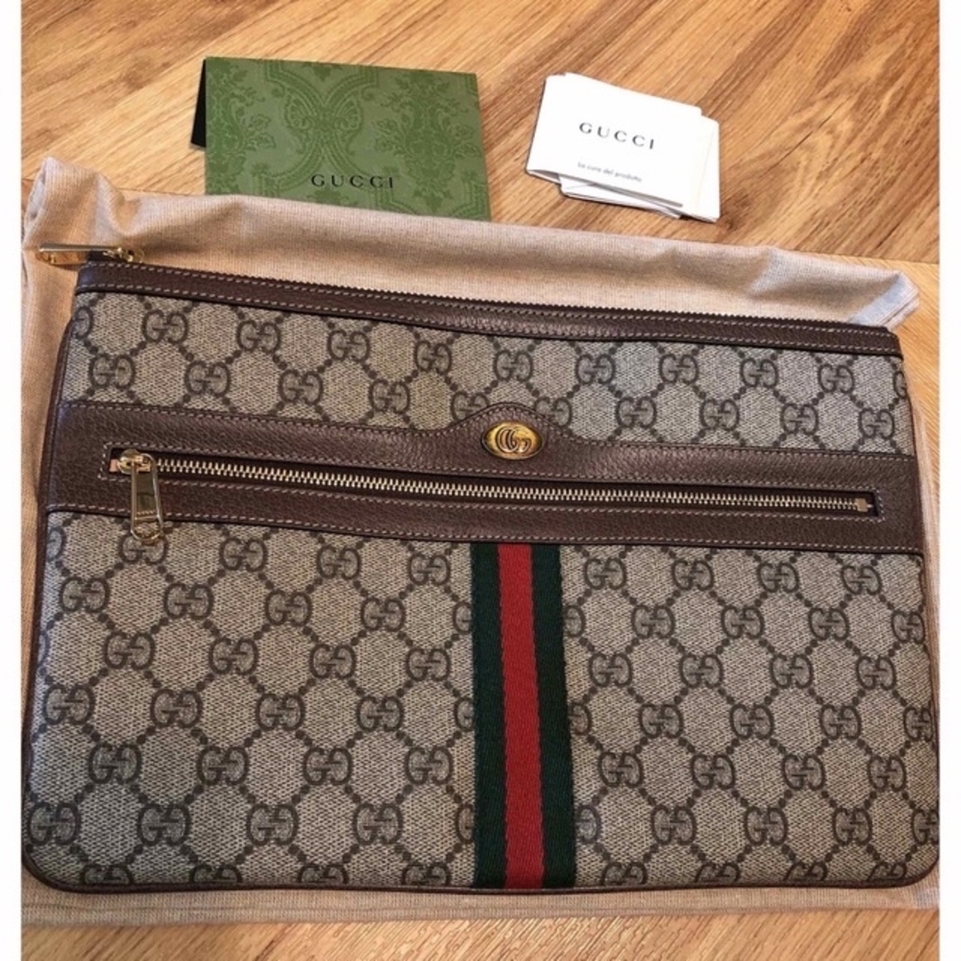 おしゃれ】 Gucci ポーチ クラッチ 未使用 グッチ GGスプリーム GUCCI