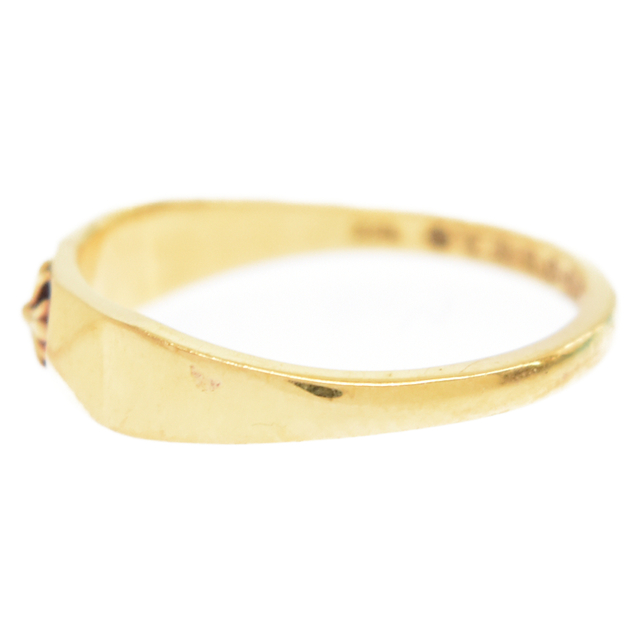 CHROME HEARTS クロムハーツ 22K BUBBLGM PYRAMID バブルガムリング ピラミッド リング ゴールド 14号 - 2