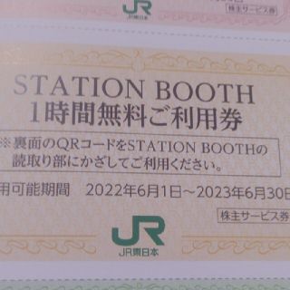 ジェイアール(JR)のＪＲ東日本優待券のステーションブース1時間無料券50枚4000円(その他)