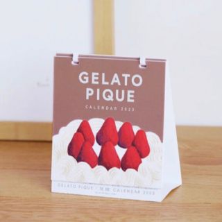 ジェラートピケ(gelato pique)のMORE 1月号 付録 ジェラートピケ 縦型卓上カレンダー(カレンダー/スケジュール)