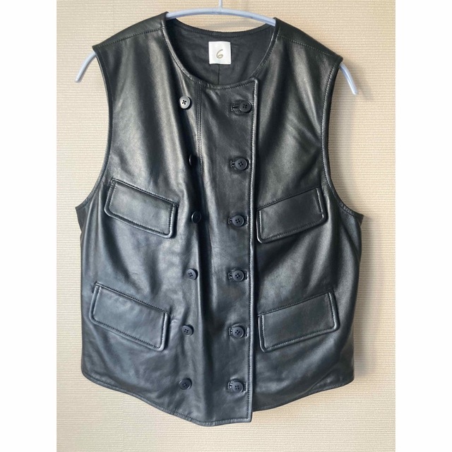 ROKU 6 LEATHER VEST サイズ36 通販でクリスマス www.cecile-roger.com