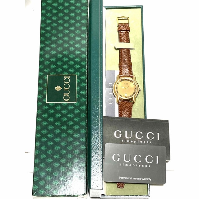 Gucci - 未使用！ GUCCI グッチ 電池新品交換済み メンズ腕時計