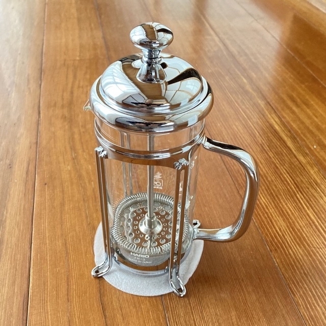 美品ハリオ HARIO ハリオール エレガンス シルバー450ml 3人用
