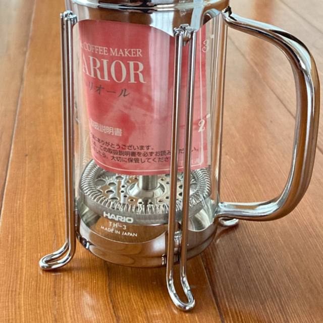 美品ハリオ HARIO ハリオール エレガンス シルバー450ml 3人用