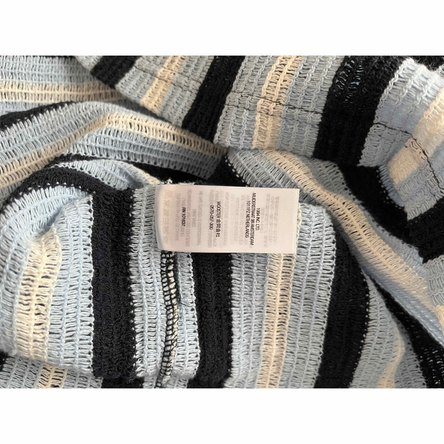 Supreme - Supreme Open Knit Stripe Zip Polo