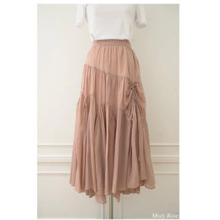 ハーリップトゥ(Her lip to)のAsymmetric Tiered Cotton-Voile Skirt(ロングスカート)