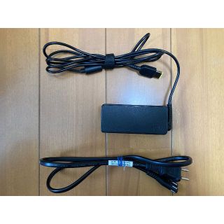 レノボ(Lenovo)の【値下げ・送料込・美品・中古】Lenovo パソコン角型USB-ACアダプター(PC周辺機器)